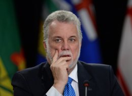 Quebec Premier Philippe Couillard takes part in the closing press conference following Canada's Premiers meeting in Ottawa on Friday, January 30, 2015. THE CANADIAN PRESS IMAGES/Sean Kilpatrick